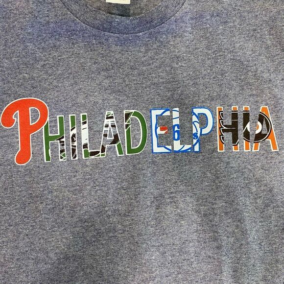 Pacific T-Shirt Men’s Size M Color Blue Philadelphia Sports Teams Graphic - Picture 3 of 9